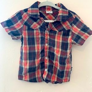 Splendid 2T short sleeve button down with snaps